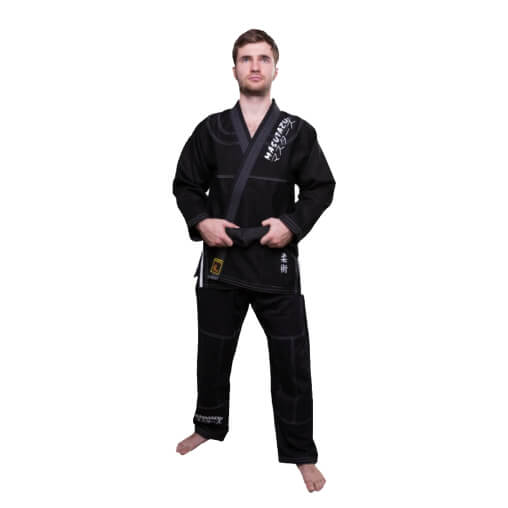 Náhled: BJJ kimono Indómito Černé + bílý pásek